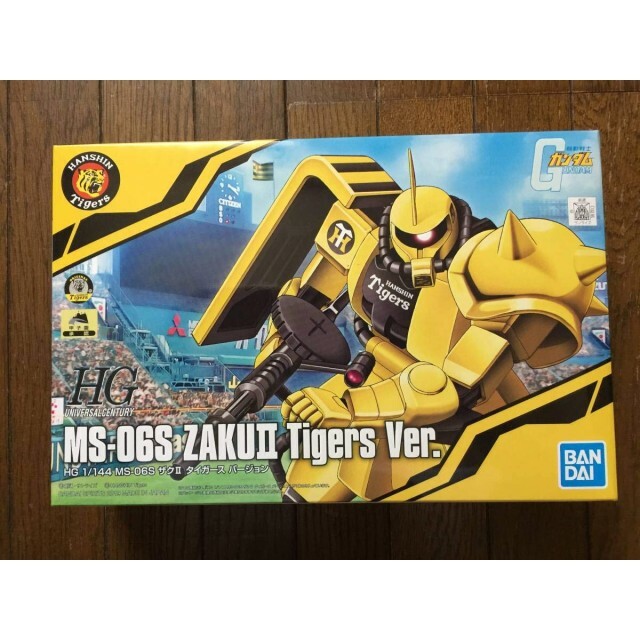 ロボット RX-78-2 GUNDAM MS-06S ZAKU II Tigers Ver Gundam Zaku II Tigers Version HG 1/144 MS-06S Model Bandai