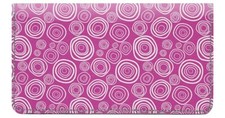 Swirls Designer Checkbook Cover, with Credit Card Slots  Pen Loop