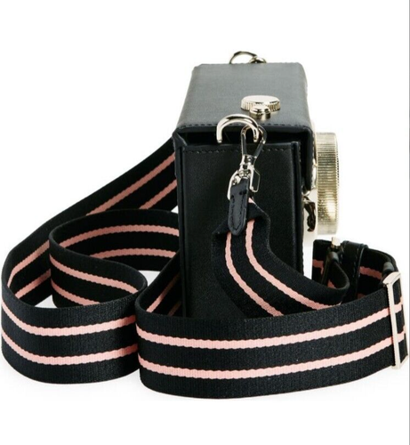 kate spade- Oh Snap- Camera Crossbody Bag- Herringbone Black Multi- NWT- $429 - Picture 14 of 17