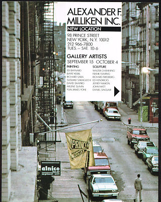 70s Vintage Alexander Milliken Gallery Prince Street New York NY Photo Print Ad