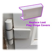 Square edge Flag Hinge Replacement Covers Plastic For UPVC Patio Doors