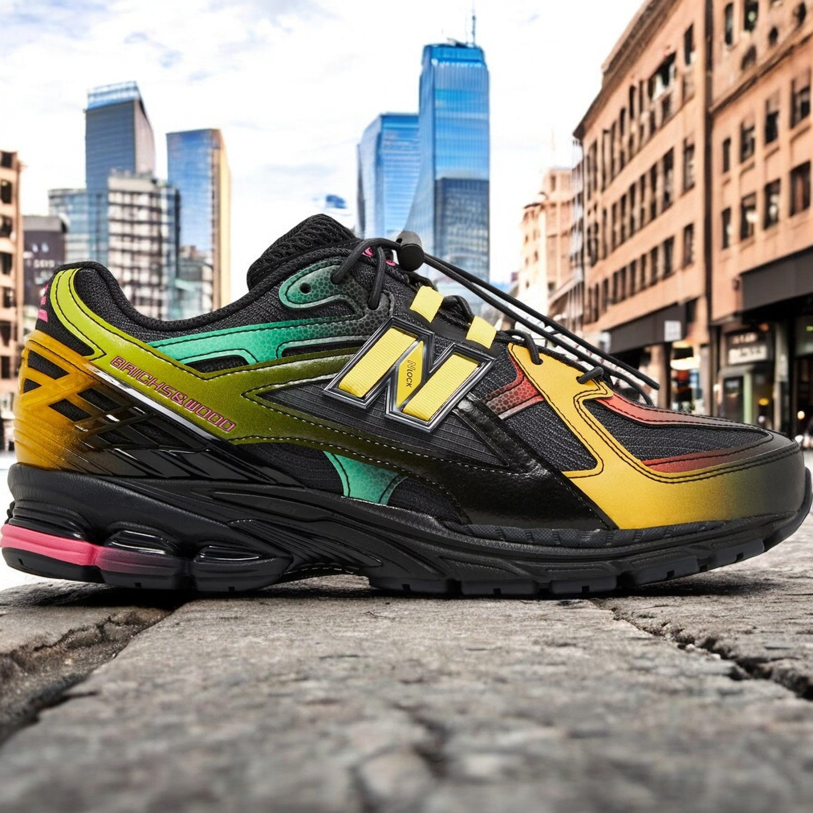 [M1906ND1] Мужские часы New Balance 1906U из кирпича и дерева, напоминающие бабочку