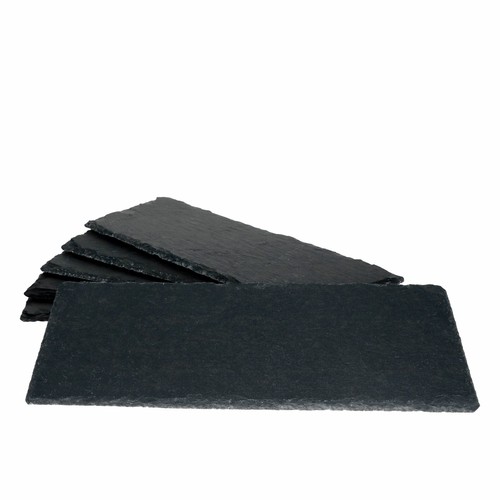 6x Schieferplatten 11x30cm Untersetzer Deko-Teller Servier-Platte Naturschiefer - Bild 2 von 5