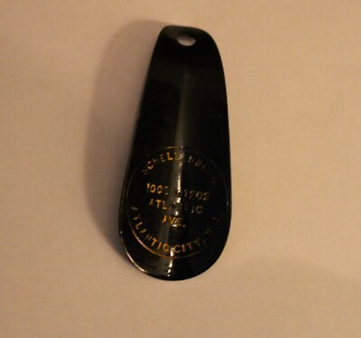 Vintage Metal Shoe Horn Atlantic City Nj  - Schellenberg-  Collectible 4''