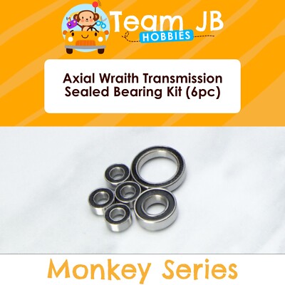 Axial Wraith Transmission - 6 Pcs Rubber Sealed Bearings Kit