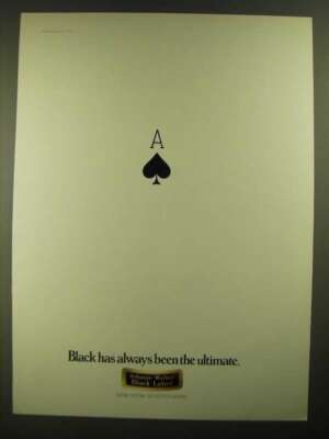 1978 Johnnie Walker Black Label Scotch Ad - Been the Ultimate