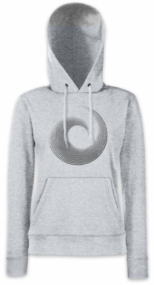 HYPNO CIRCLE II Damen Hoodie Kapuzenpullover Labyrinth Mystic Hypnotic Spiral