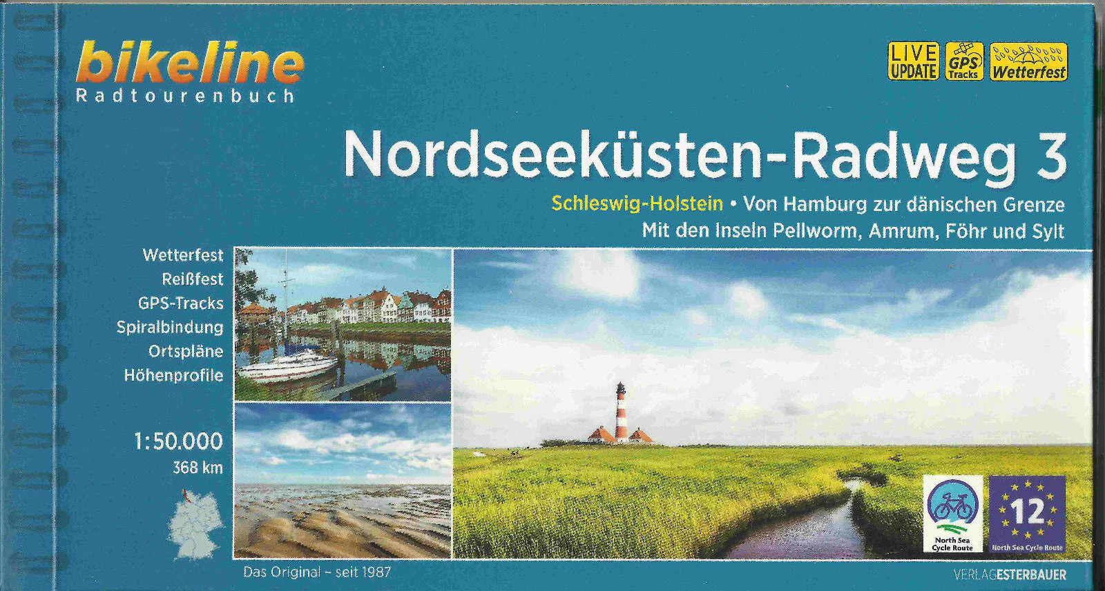 Thumbnail - Radführer Nordseeküsten-radweg 3 V. Hamburg Z Dänischen Grenze 2022
