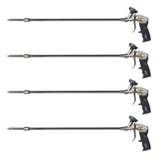 AWF PRO 2 Foot Spray Foam Gun, PTFE Non Stick Coated Basket, Swivel Tip, 4 Pack
