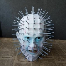 Mask Pinhead Ghost Scary Latex Helmet Halloween Horror Cosplay Props Hellraiser
