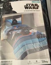 NEW Disney Star Wars Kids Reversible Comforter size Twin