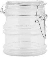 Clayre & Eef 6GL5035 Vorratsglas Mit Deckel 9X8X9 Cm Landhausstil Glas