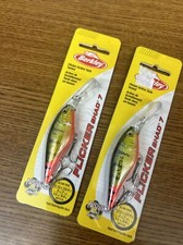 2 Berkley Flicker Shad Crankbait - 1/3 oz Fire tail Hot Perch. 2 Fishing Lures