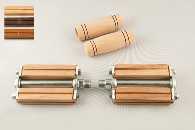 Pedali e manopole in legno per bici vintage e classica | eBay