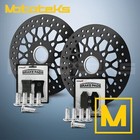 11.8 11.5 HARLEY MESH ROTOR W/ BRAKE PADS FOR SOFTAIL FRONT&REAR SET