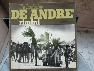 Fabrizio De Andre' -Rimini 1°Sta.Ita 1978- 1Inserz-Ricordi -SMRL 6221 -LP VG+EX+