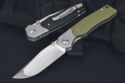 Y-START NEW Camping Knife Hunting Folding Knife D2 Blade G10 Handle-MA06718