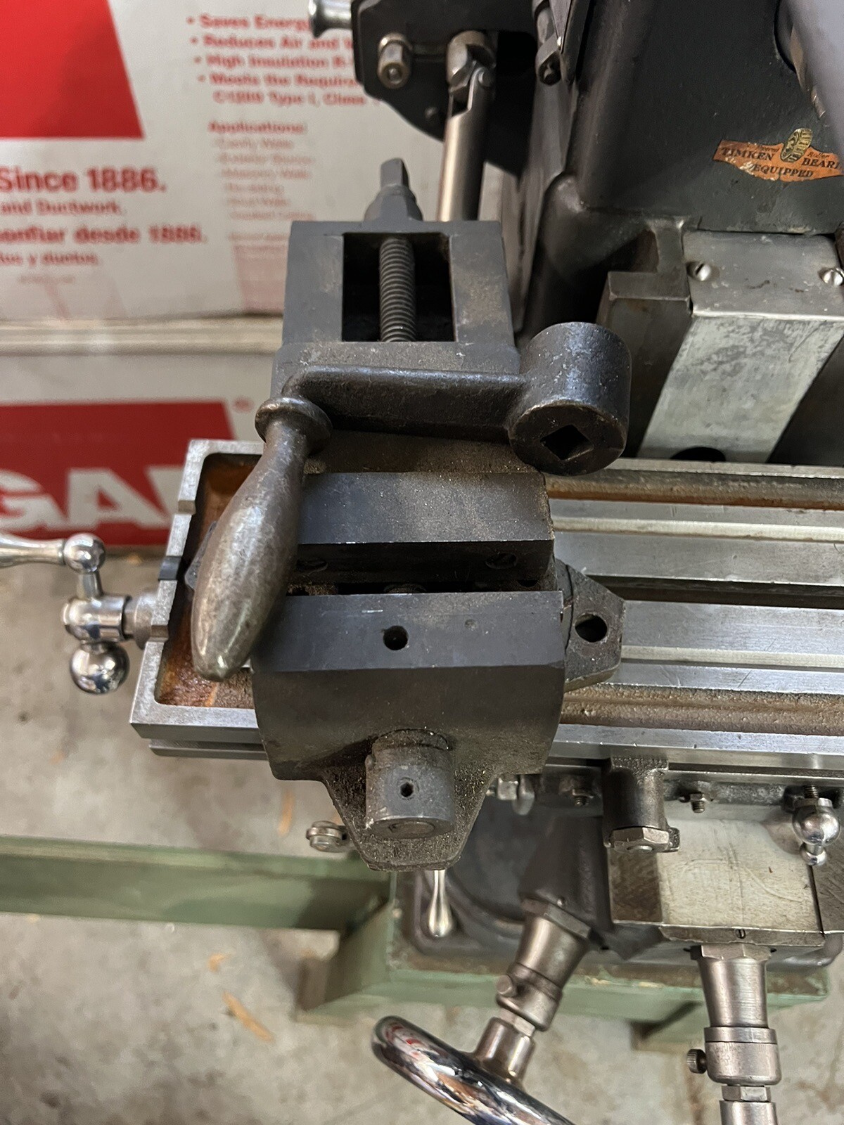 Restored Atlas MF Mill Milling Horizontal w/ Pump Vise Stand Covers