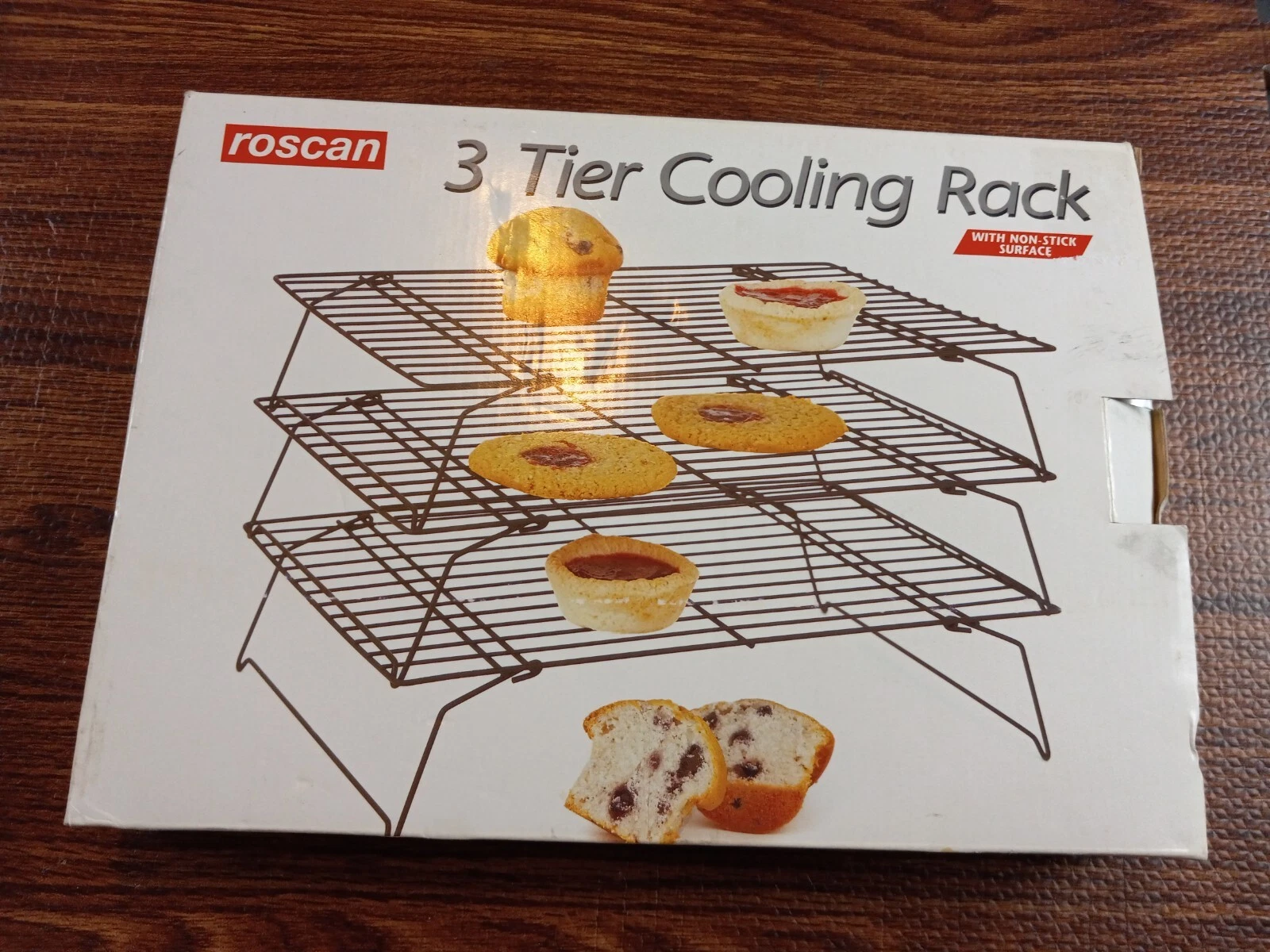 3-Tier Cooling Rack Stackable Non-Stick Cookie Cooling Rack Baking by Roscan