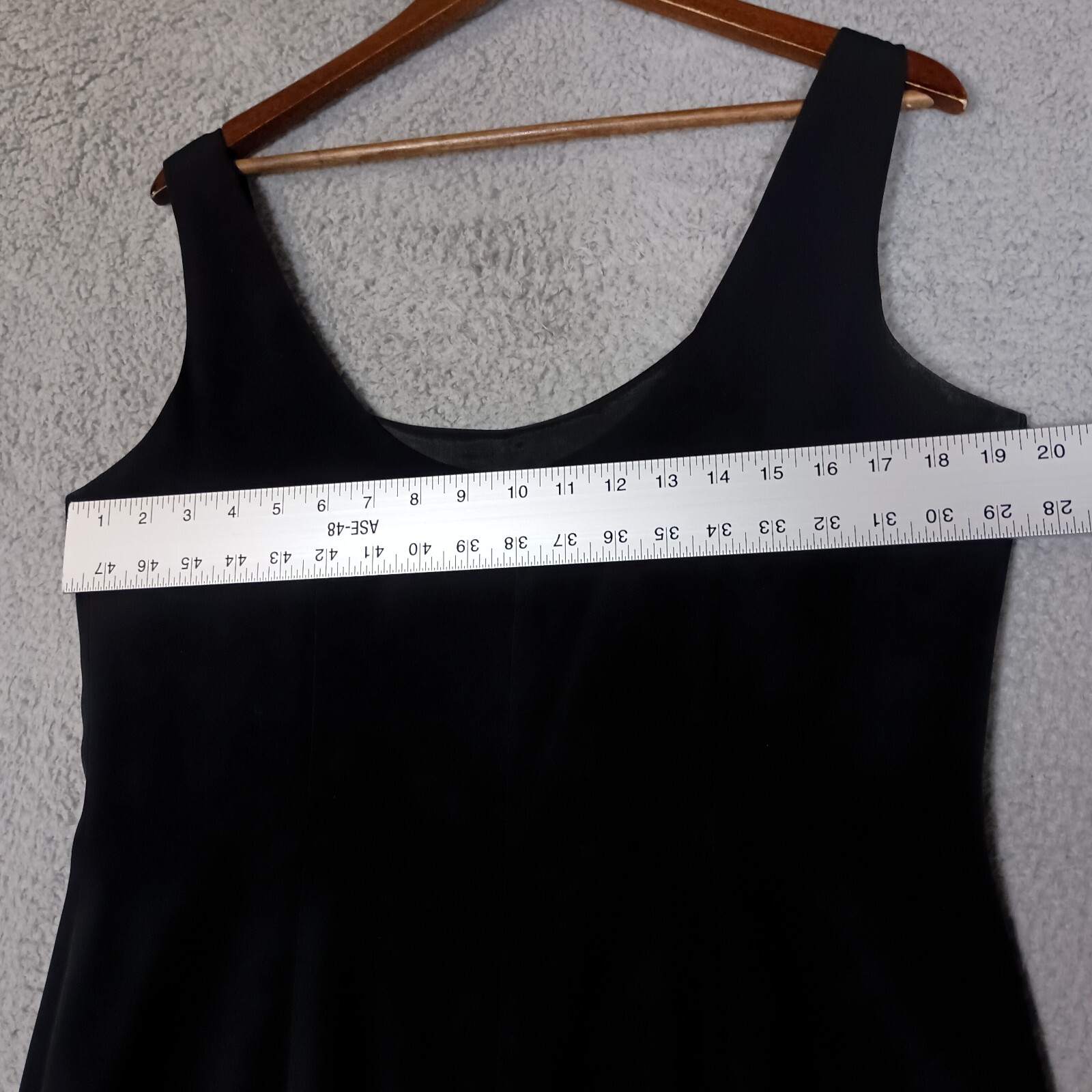 Oleg Cassini Black Tie Maxi Dress Womens 14 Black Sleeveless Front Slit Cocktail