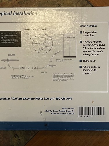 Kenmore Refrigerator Waterline Installation Kit Plastic 42-38443 - Picture 2 of 3
