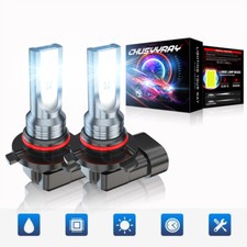 9145 9055 LED Fog Lights Bulbs 6000K White For Jeep Grand Cherokee 1999-2010 2x