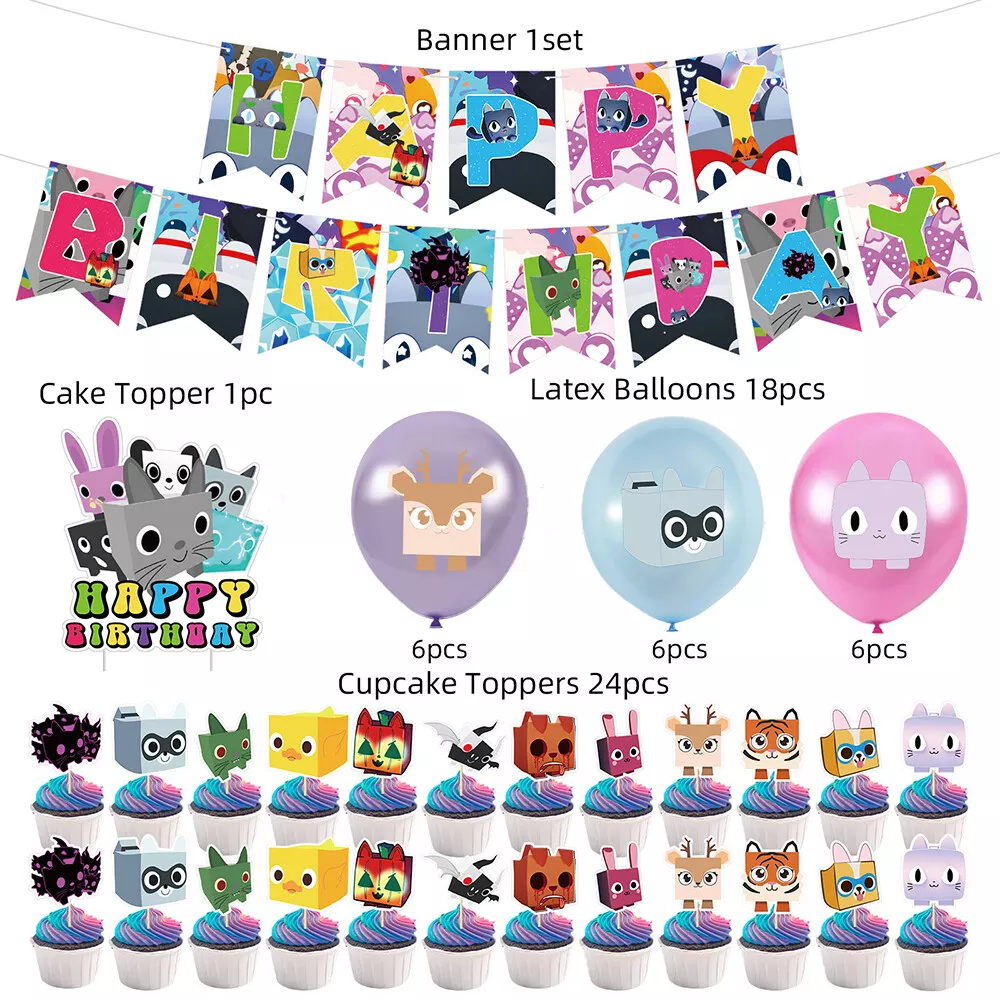 Pet Sim X 3 Logo for Cake/cupcake Toppers (Instant Download) 