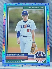 Stunner Gonzales 2023 USA Baseball STARS PRIZM SP  #8 - 18U National Team