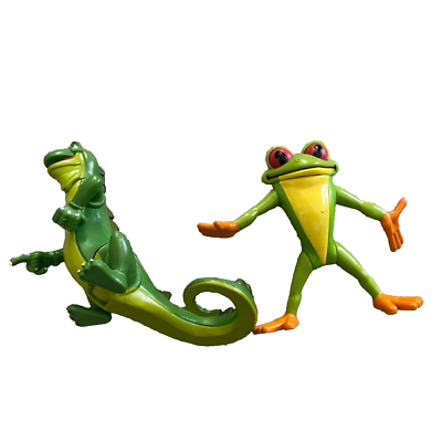 Rainforest Cafe Tree Frog Croc crocodile Figure Green PVC Animal