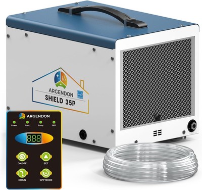 ARGENDON Shield 35P Crawlspace Dehumidifier with Pump Drain Hose 5y Warranty
