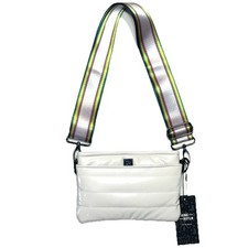 THINK ROYLN Bum Bag Shoulder Crossbody Patent Ivory White MSRP 98