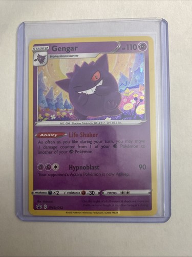 2020 POKEMON SWSH BLACK STAR CHAMPIONS PATH PROMO #052 GENGAR-HOLO