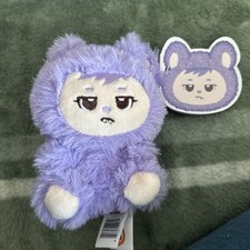 LaBabies Monster Purple Fido Sparkle 5” Plush Keychain Bag Clip NWT Keychain