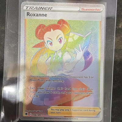 The Pokémon Company Roxanne 206/189 Astral Radiance Secret Rare Full Art Holo