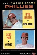 1971 Topps #439 Greg Luzinksi / Scott Reid Phillies RCs RC 6 - EX/MT
