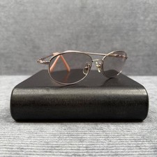 Seiko Titanium Eyeglasses Rose Gold Oval Frames T0143 53-17-140 Made in Japan