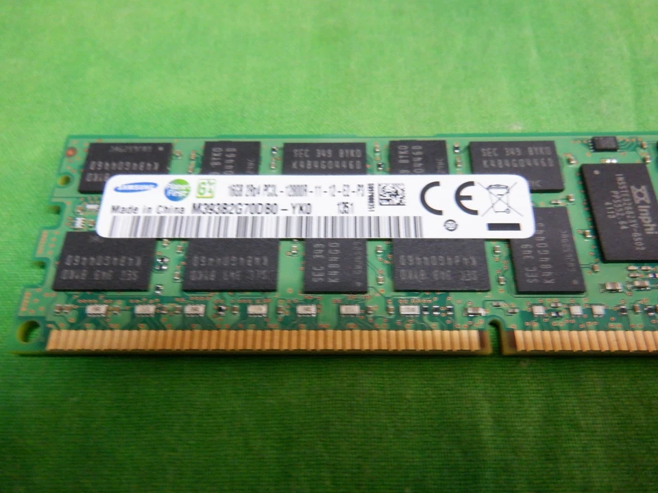 SAMSUNG CISCO 16GB 2Rx4 PC3L-12800R ECC REGServer Memory 15-13615-01 LOT OF 2 - Image 3 of 4