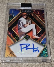 2023 Wild Card Auto Mania Prospects #'d 1/1 Pete Hansen Kaleidoscope Rainbow