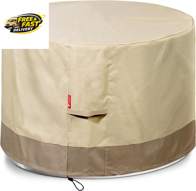 round Gas Fire Pit/Table Cover-Heavy Duty 600D Polyester with PVC Coating Materi