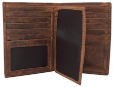 MARSHAL Bifold Leather RFID Blocking Wallet For Men Women Genuine Leather...