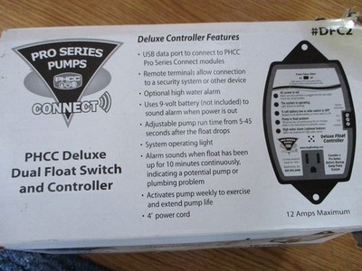 Pro Series DFC2 Deluxe Dual Float Switch Sump Pump Controller Glentronics NEW