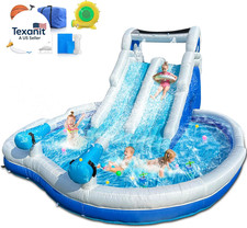 Inflatable Water Slide for Big Kids, 17.7FT D...