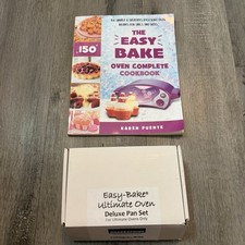 Easy Bake Oven Complete Cookbook Recipe Book And Ultimate Oven Deluxe Pan Set
