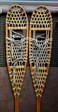 TUBBS Vermont No. 200 Wooden Snow Shoes 10"x46" Ex+ Condition/Cabin Decor VT USA