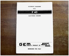 GEM F40 Service manual repair - Schematic diagrams - Galanti electrical diagrams