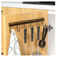 New 2pcs Kitchen Utensil Hooks Kitchen Adhesive Wall Hook Rack Rail Storage Tool