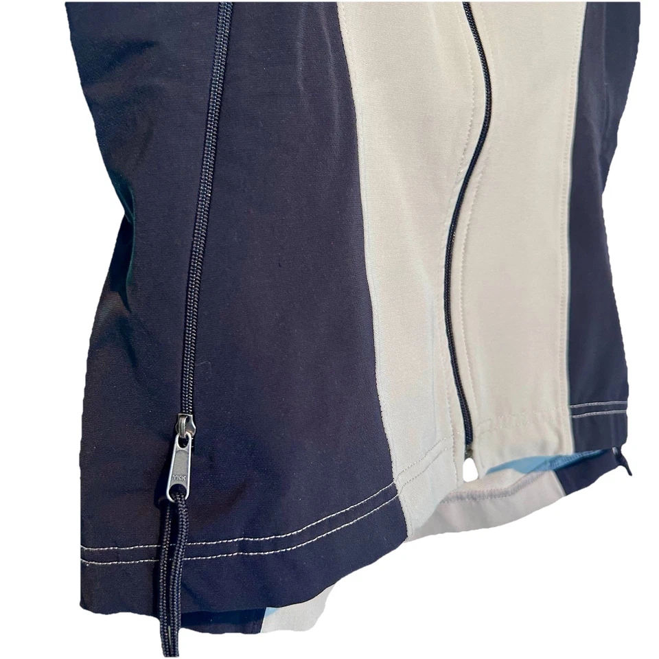 Vintage 90s Patagonia Cycling Hybrid Vest Beige Black Lightweight Women’s XS EUC - Image 3 of 4