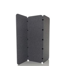 Akustik Trennwand Sichtschutz 3-teilige Stellwand Paravent Büro 160x60 FLEXMIUT
