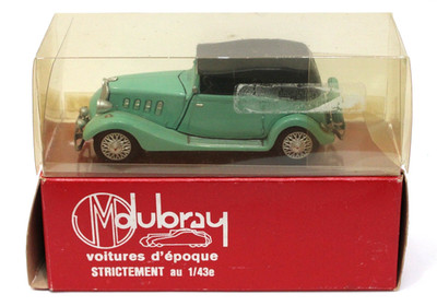JM Dubray 38 1934 Renault Coach Primastella 1:43 Resin MIB France Top up Turq