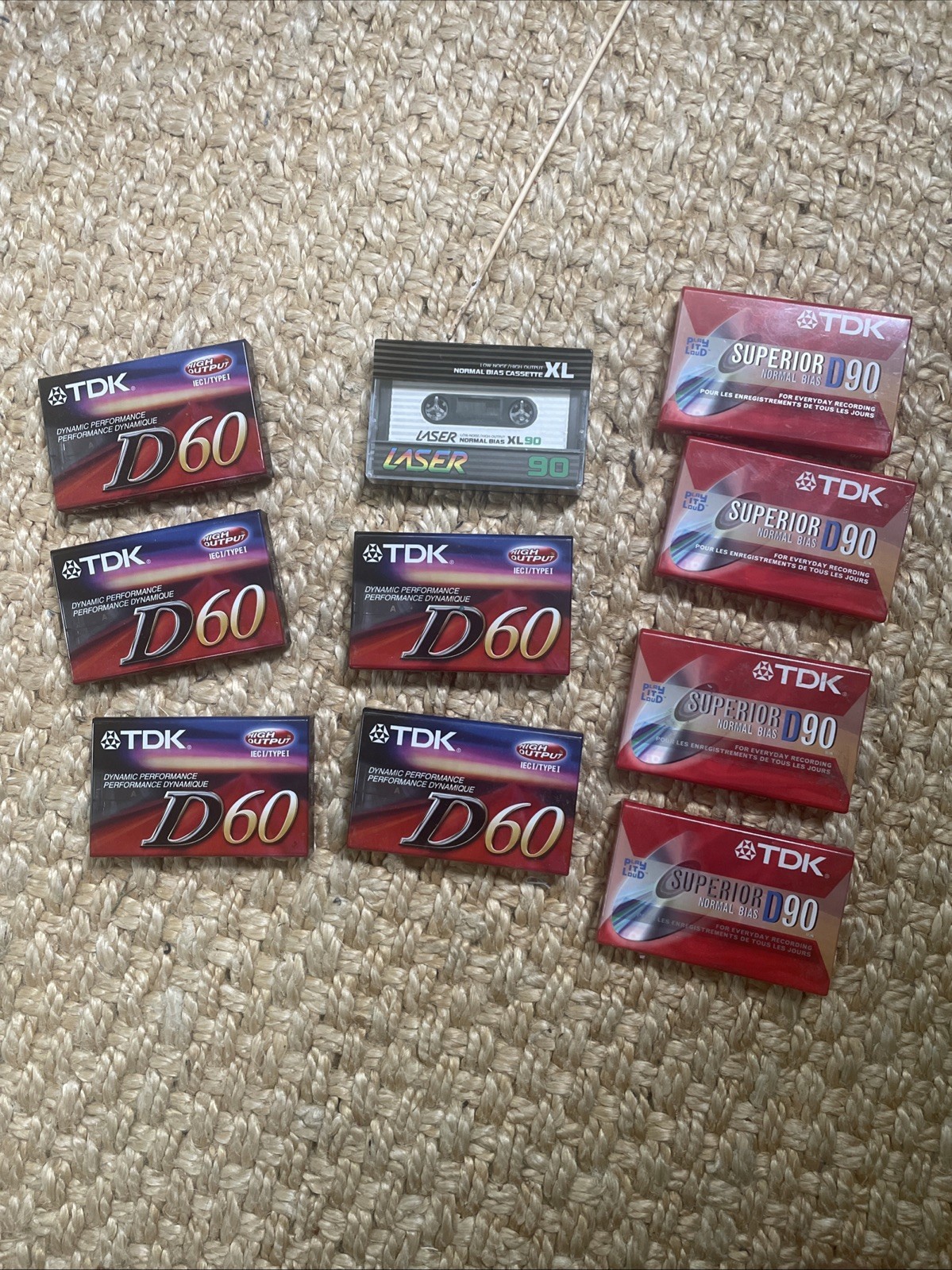 Lot Of 10 TDK And Other Cassette Tapes New In Shrink
